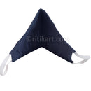 Sambalpuri Handloom Triple Layer Mask-Yale Blue with Black Border