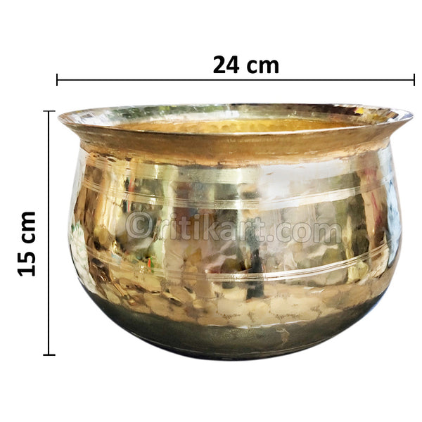 Balakati Pure Brass Cooking Pot/Handi (3 Litres)