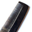 Medium 2-in-1 Cow Horn Black Comb 15cm