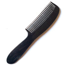 Horn Black Comb with Handle 18 Cm