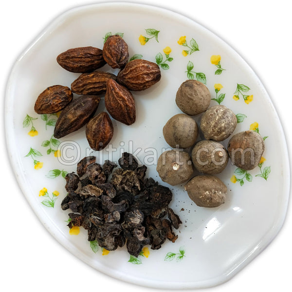 A Pack of Raw Harad, Baheda and Amla (Tribal Products)-250 Gm