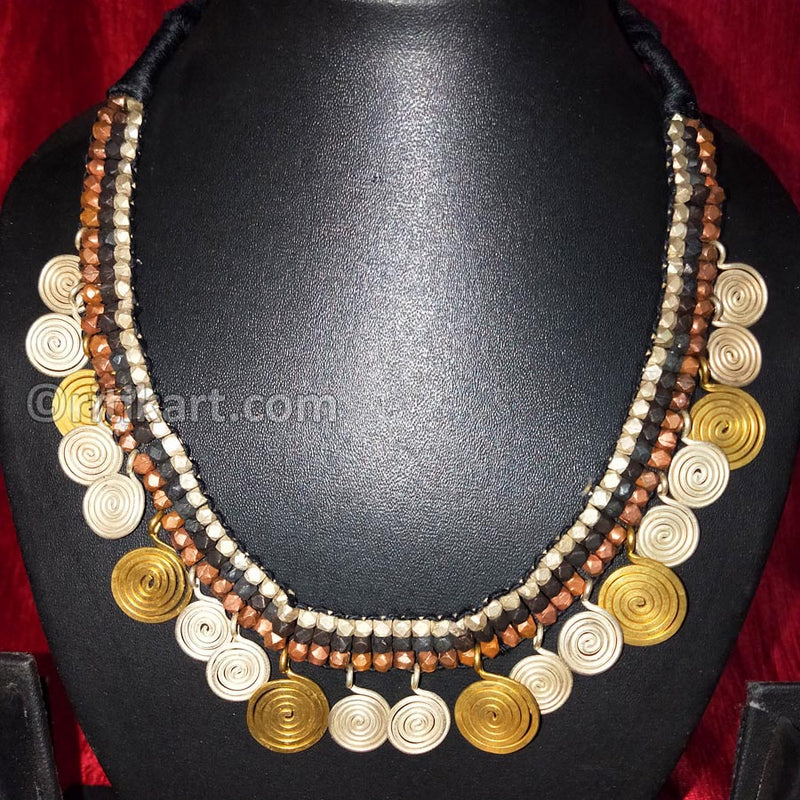 Tribal Handcrafted Dhokra Necklace Design-6_2