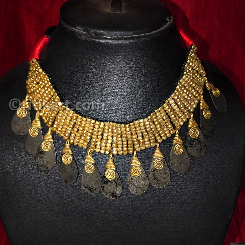 Tribal Handcrafted Dhokra Designer Necklace-8_1