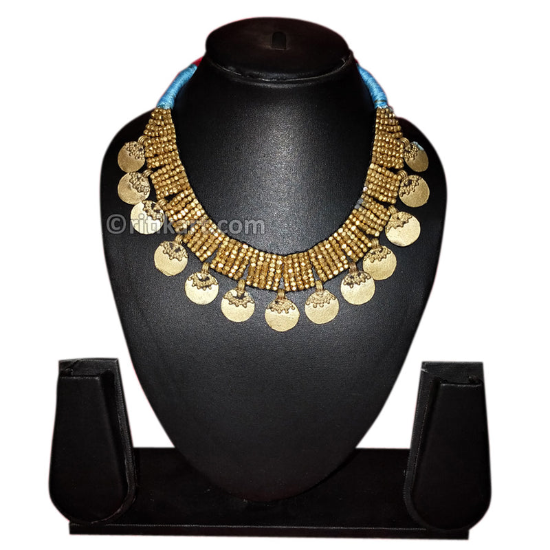 Tribal Handcrafted Dhokra Designer Necklace-9_1