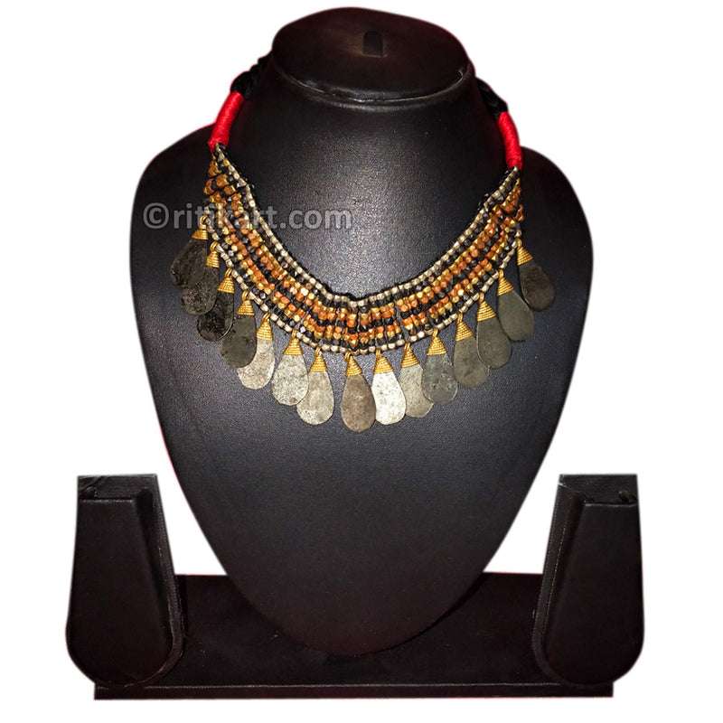 Tribal Handcrafted Dhokra Designer Necklace-11_1