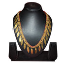 Tribal Handcrafted Dhokra Brass Leaf Necklace-14_1