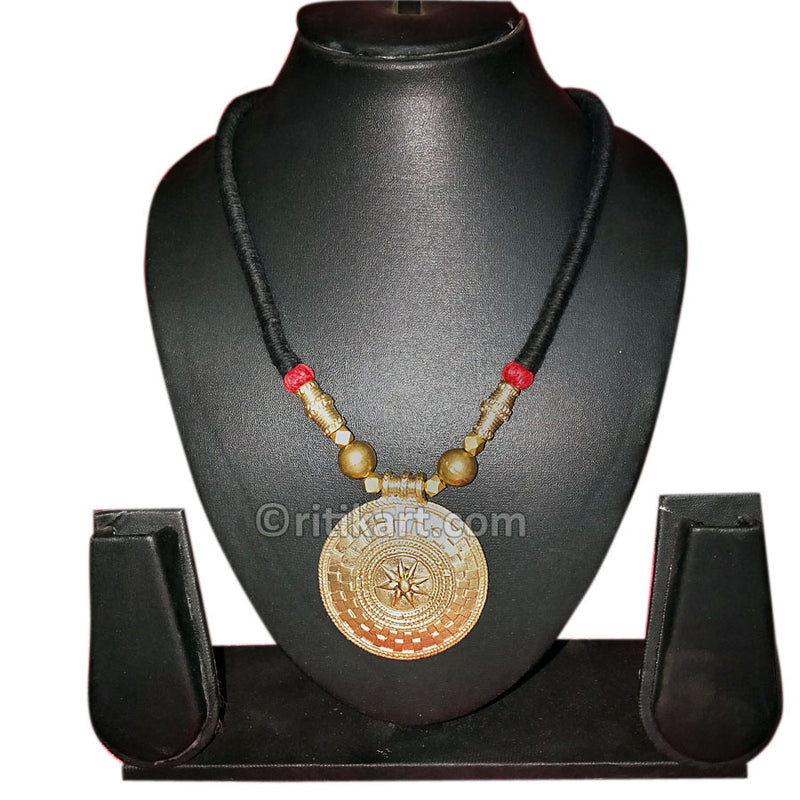 Tribal Necklace Exclusive Royal Shield Round Design