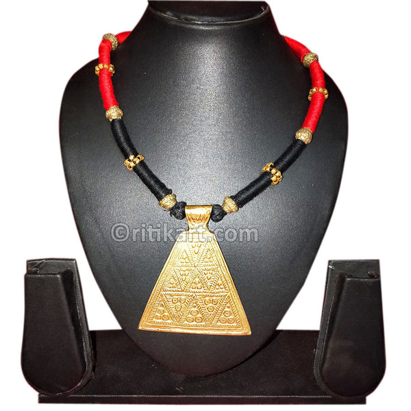 Tribal Necklace Ancient Pyramid Structure Design