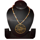 Tribal Dhokra Necklace with Multi Color Brass Beads_1