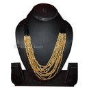 Tribal Dhokra Heavy Design with Brass Beads Necklace - 2_front