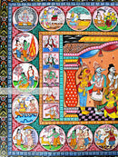Ramleela Canvas Pattachitra_3