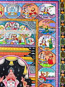 Lord Ganesh Canvas Pattachitra with Story_2