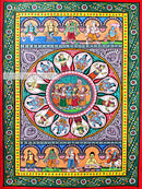 Radha Krishna with Dashavatar Pattachitra_front