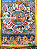 Radha Krishna with Dashavatar Pattachitra_2