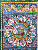 Radha Krishna with Dashavatar Pattachitra-Design 2_2