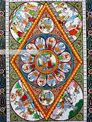 Radha Krishna with Krishna Leela Pattachitra_3