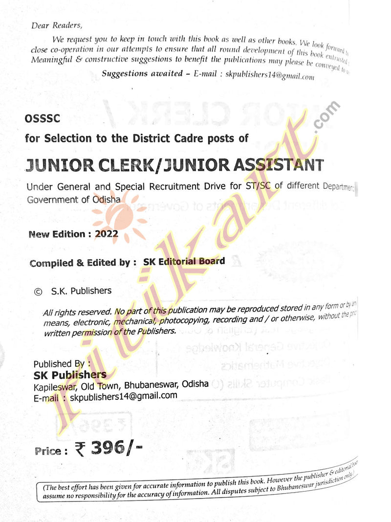 The District Cadre Posts of Junior Clerk/Assistant Exam Guide_2