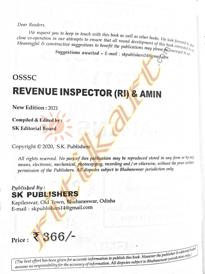 OSSSC Revenue Inspector(RI) and Amin Exam Guide_2