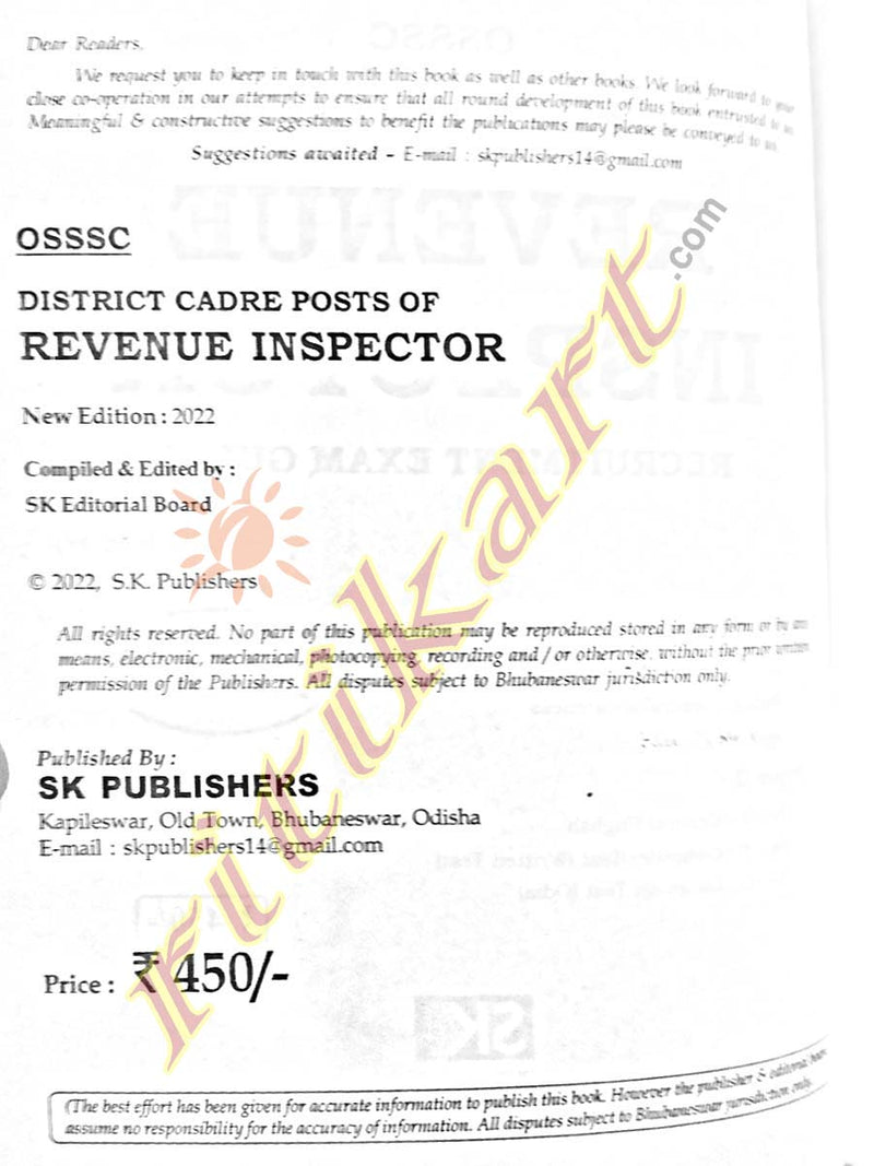Recruitment Exam Guide for District Cadre Posts of Revenue Inspector_front_2