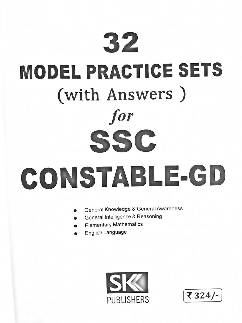 SSC 32 Model Practice Sets with Answers for Constable-GD_1