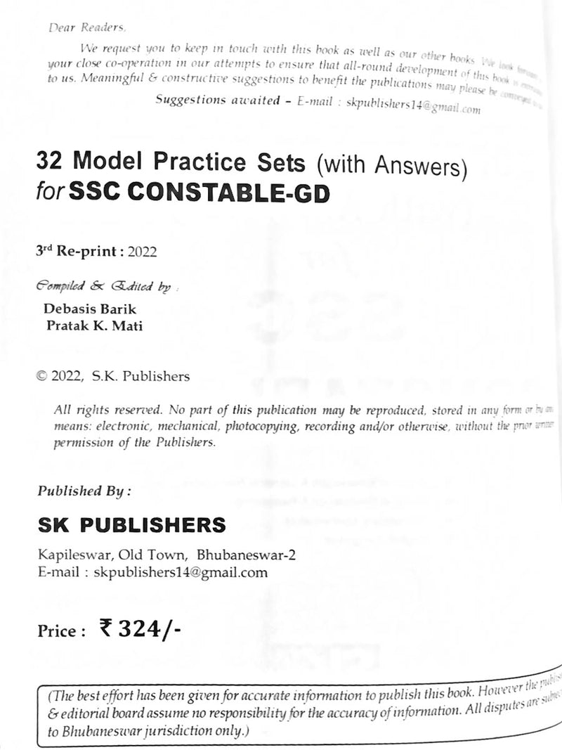 SSC 32 Model Practice Sets with Answers for Constable-GD_2
