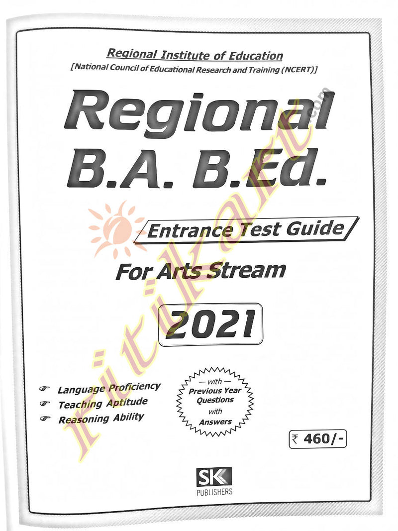 Regional B.A. B.Ed. Entrance Test Guide_1