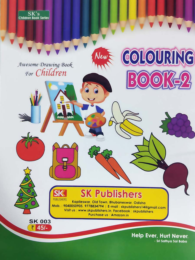Colouring Book-2 by S.K Children Book Series_back
