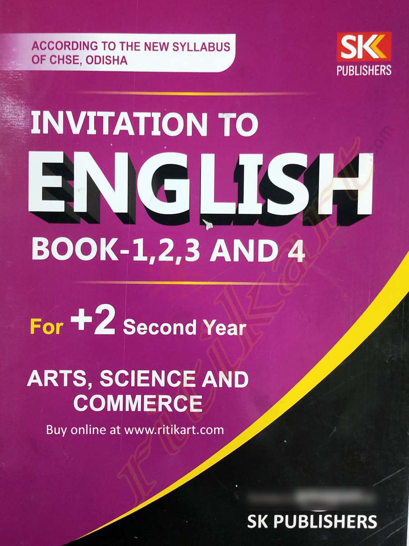 Invitation to English(Book-1,2,3,4)  for +2 Second Year_front