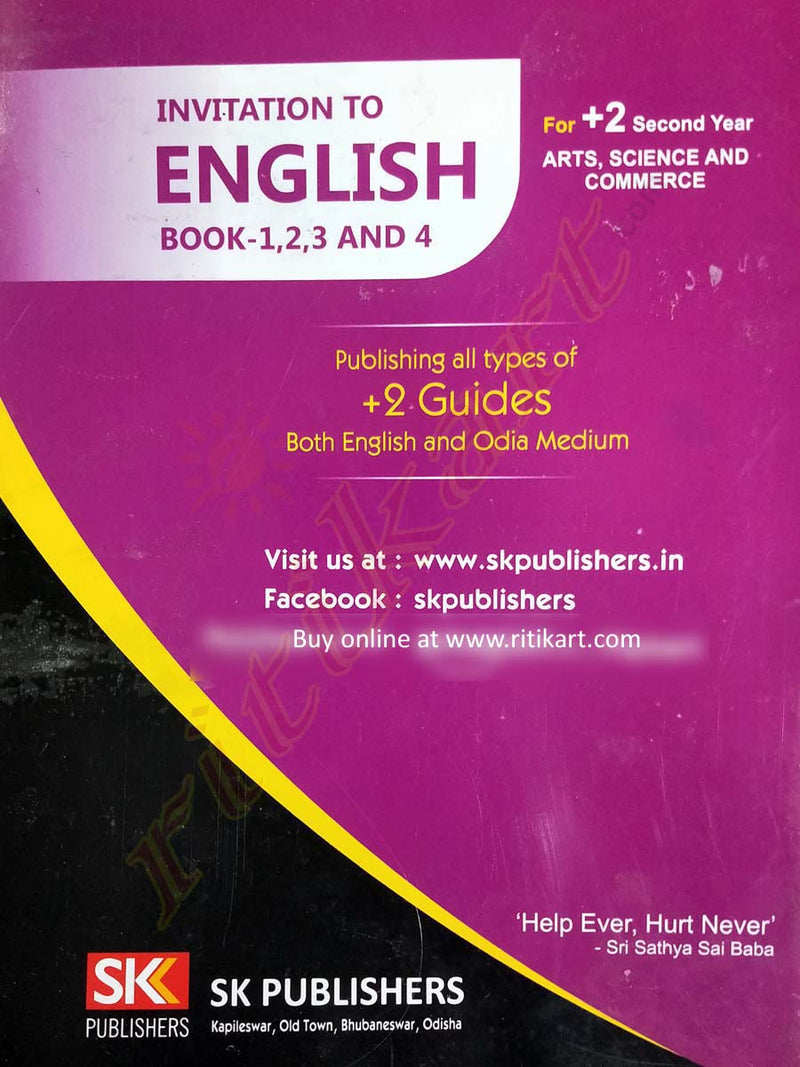 Invitation to English(Book-1,2,3,4)  for +2 Second Year_back