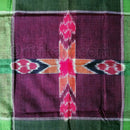Cotton Sambalpuri Rumal with Single Star (Size-16 inch)_close view