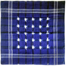 Cotton Blue Sambalpuri Rumal with 25 Stars (Size 24 inch)