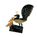 Horn Craft- A Peacock with its two baby Peacocks_2