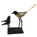 Cow Horn Bird With Two Chicks_1