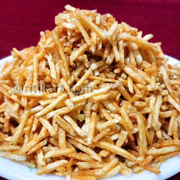 Crispy Snack-Masala Potato Lachha/Potato Strips