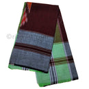 Cotton Green with Maroon Sambalpuri Rumal Single Star (Size-18 inch)_2
