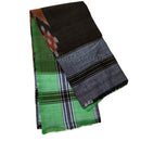 Battle Green with Grey Sambalpuri Rumal Single Star (Size-18 inch)_2