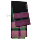 Cotton Pink and Green Sambalpuri Rumal Single Star (Size-18 inch)_2