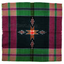 Cotton Green and Pink Single Star Sambalpuri Rumal (Size-18 inch)_1