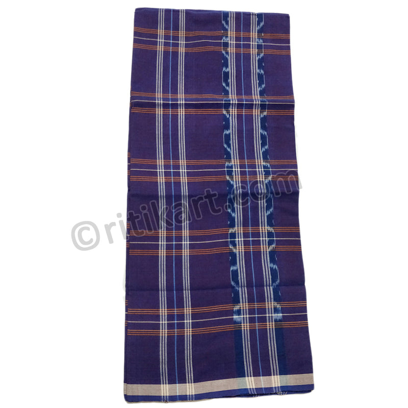 Handloom Sambalpuri Odisha Lahri Purple Color Cotton Lungi