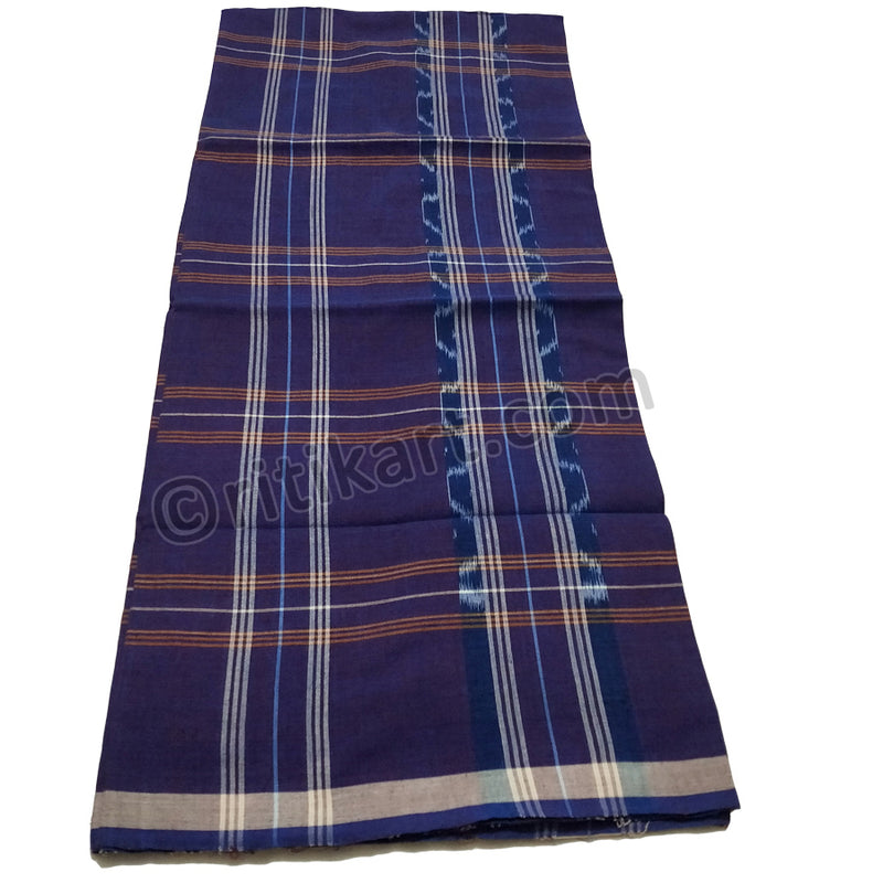 Handloom Sambalpuri Odisha Lahri Purple Color Cotton Lungi