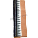 Sambalpuri Fine Quality Hand Woven Pure Cotton Light Orange Black Border Gamcha