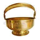 Brass Flower Puja Basket