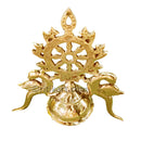 Brass Temple Kalash with Chakra