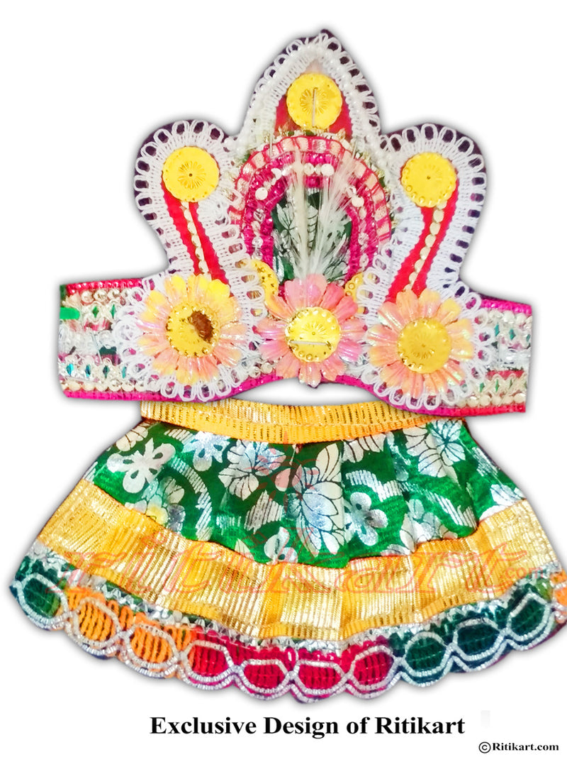 Jagannath Balabhadra Subhadra puja Mukta dress 08 inch-pic2