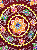 Flower Design Maroon Color Chandua pic-2
