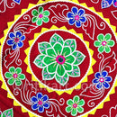 Base Red Velvet Flower Design Applique pic-2