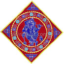 Premium hand Made Pipili Wall Hanging of Lord Ganesh pic-1