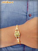 Designer Moti With Stone Rakhi