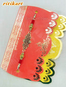 Amazing Antique Finish Designer Metal Rakhi