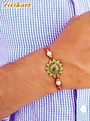 Designer Crystal Sun Flower Fancy Rakhi
